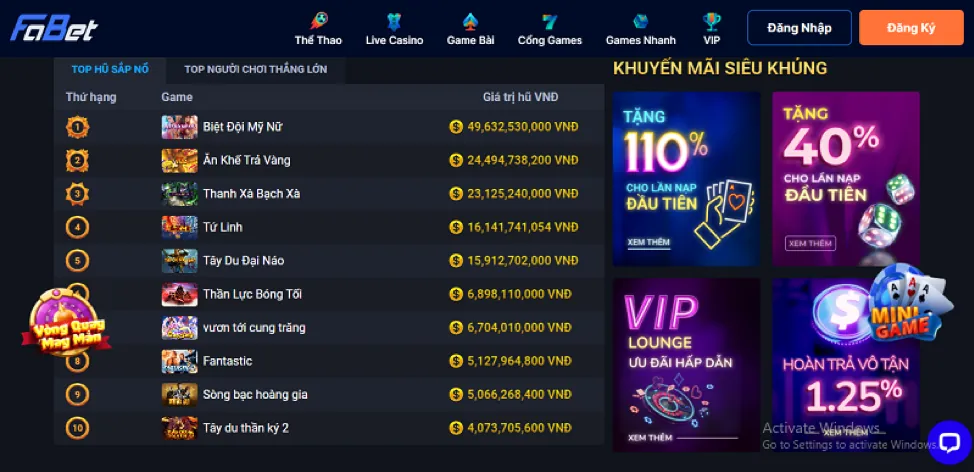 Nạp tiền qua ngân hàng địa phương 100vip app